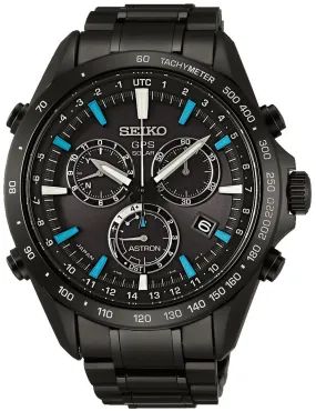 Seiko Astron GPS Solar Chronograph Stainless Steel Men's Watch SSE013J