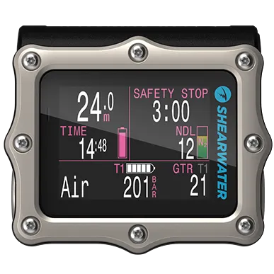 Shearwater Perdix 2 Ti Dive Computer with Optional Swift Transmitter