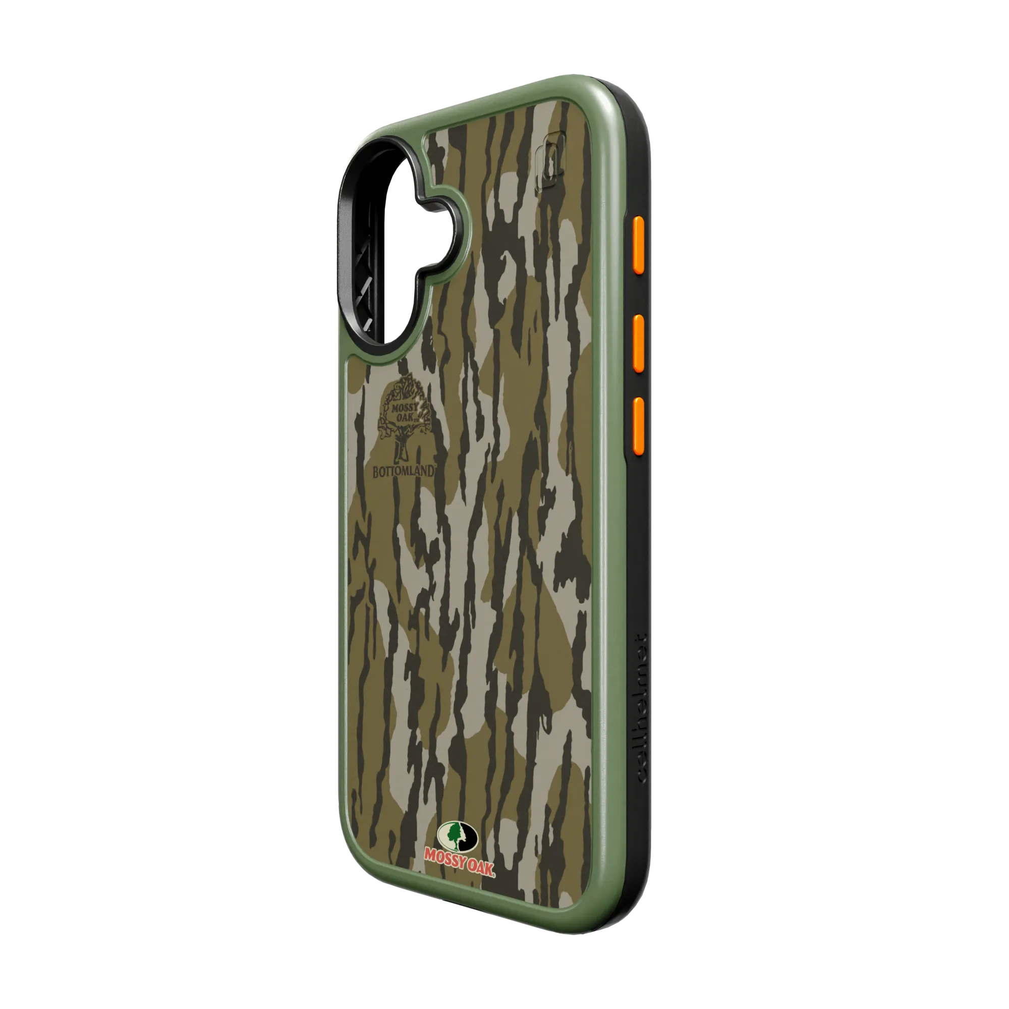 Shock-Absorbent MagSafe® Case for Apple iPhone 16 | Mossy Oak | Bottom Lands | Fortitude Series