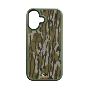 Shock-Absorbent MagSafe® Case for Apple iPhone 16 | Mossy Oak | Bottom Lands | Fortitude Series