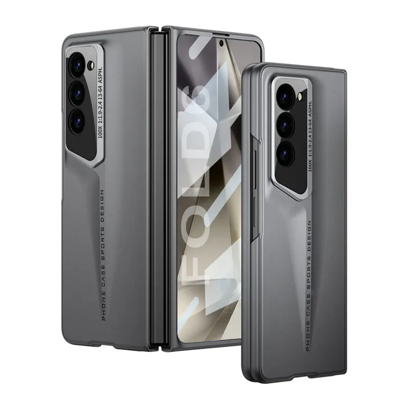 Shockproof Armor Matte Phone Case With Screen For Samsung Galaxy Z Fold 6