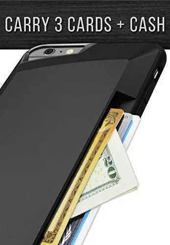 Silk iPhone 6/6s Wallet Case - VAULT Protective Credit Card Grip Cover -"Wallet Slayer Vol.1" - Black Onyx