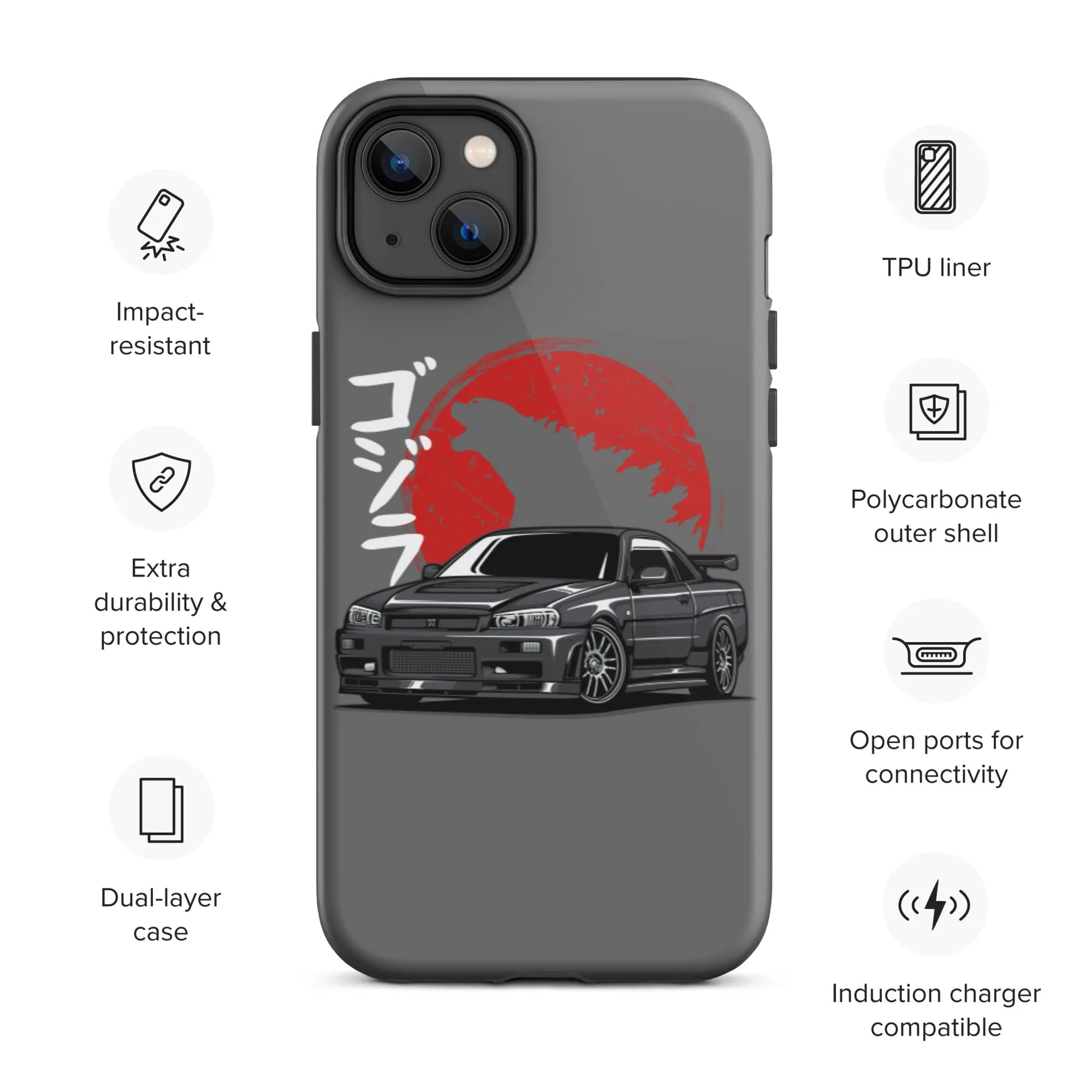 Skyline Godzilla Car Culture iPhone Case