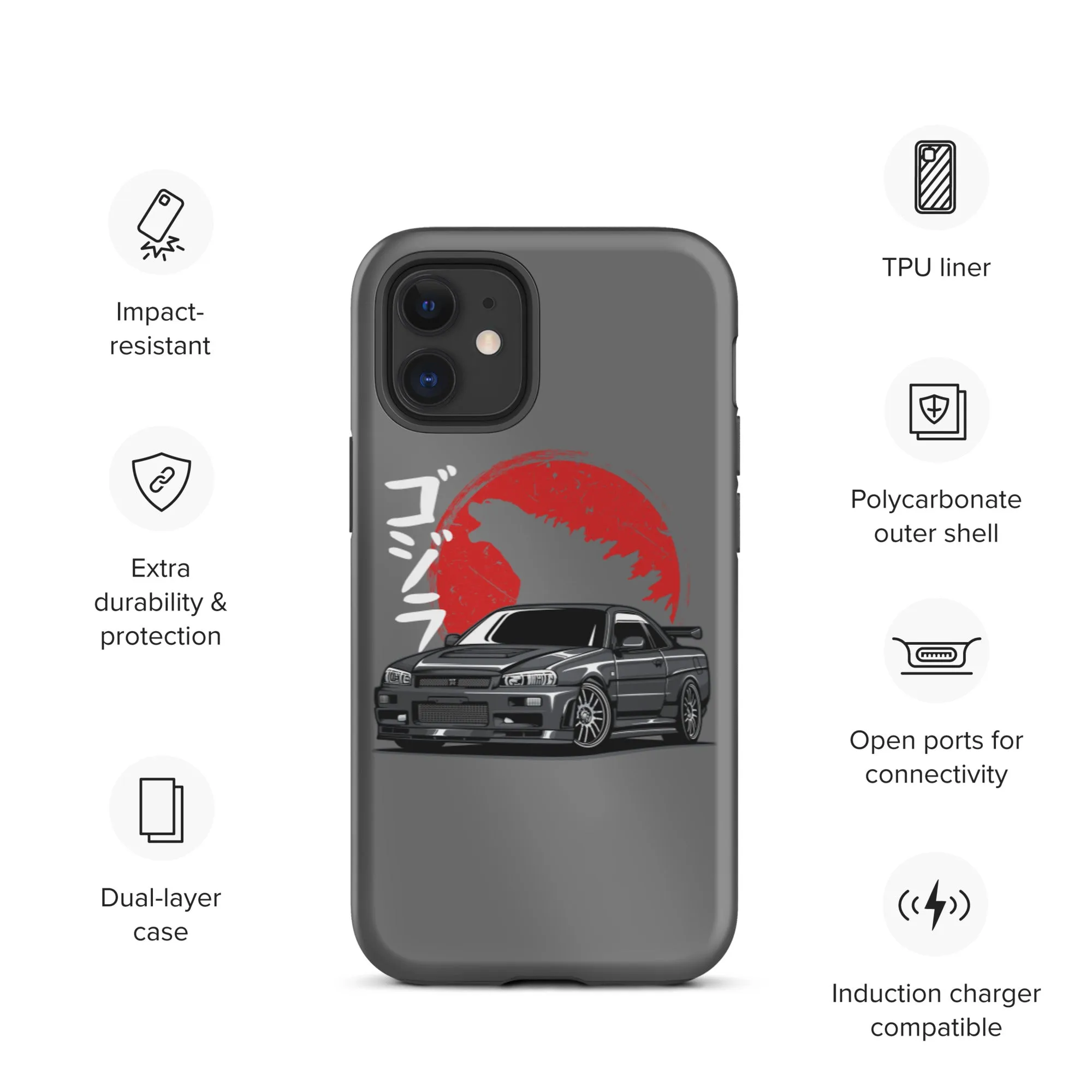 Skyline Godzilla Car Culture iPhone Case