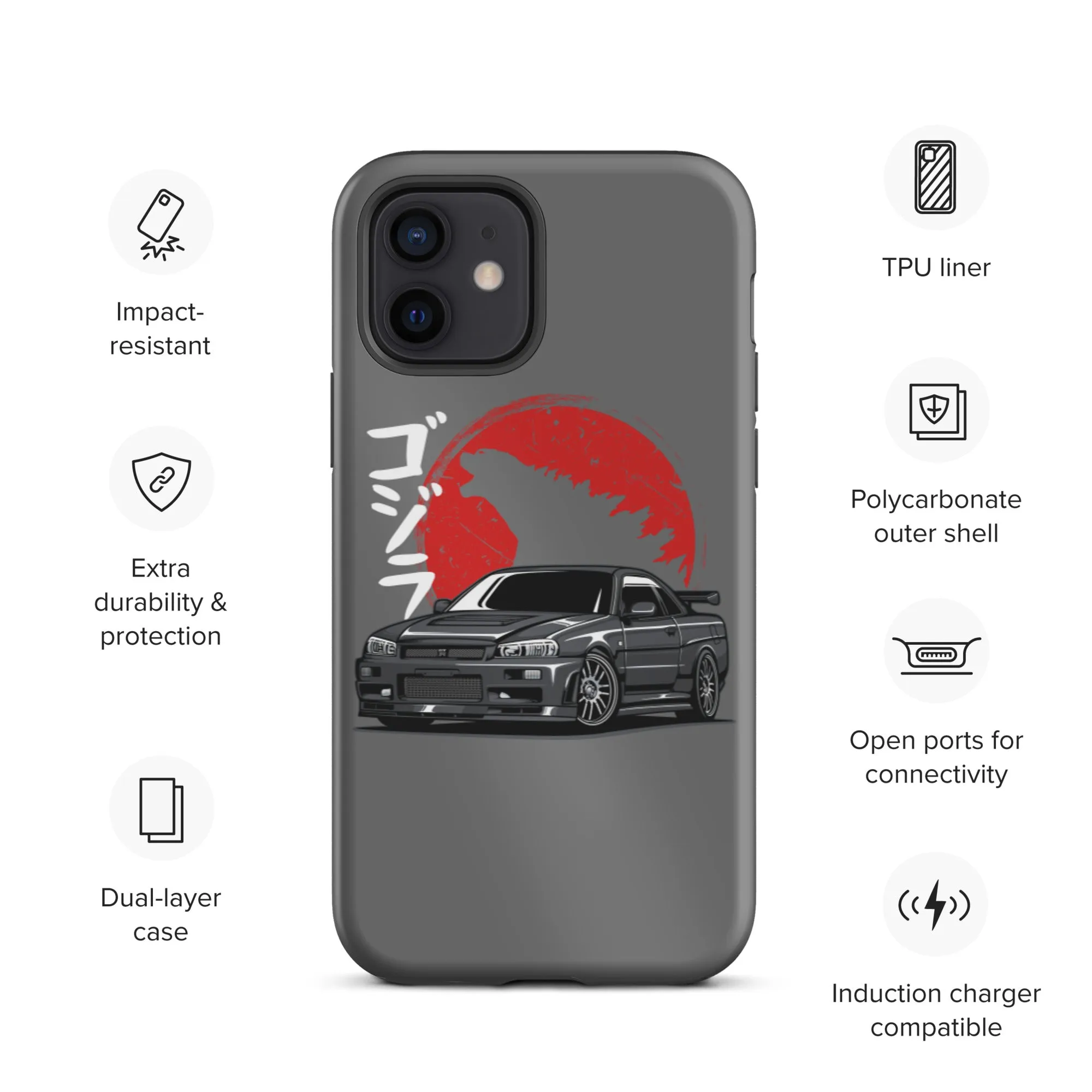 Skyline Godzilla Car Culture iPhone Case