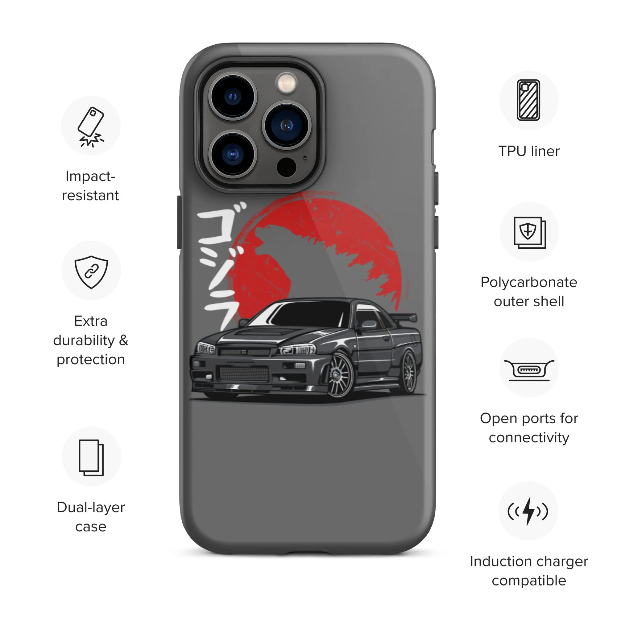 Skyline Godzilla Car Culture iPhone Case