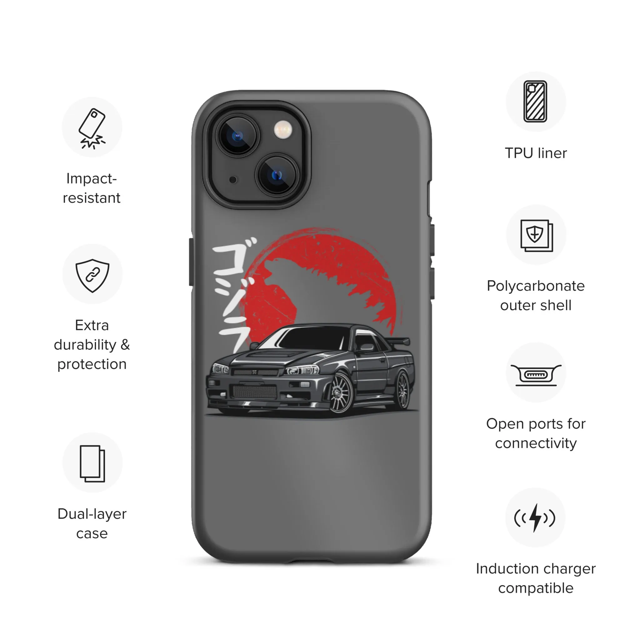 Skyline Godzilla Car Culture iPhone Case