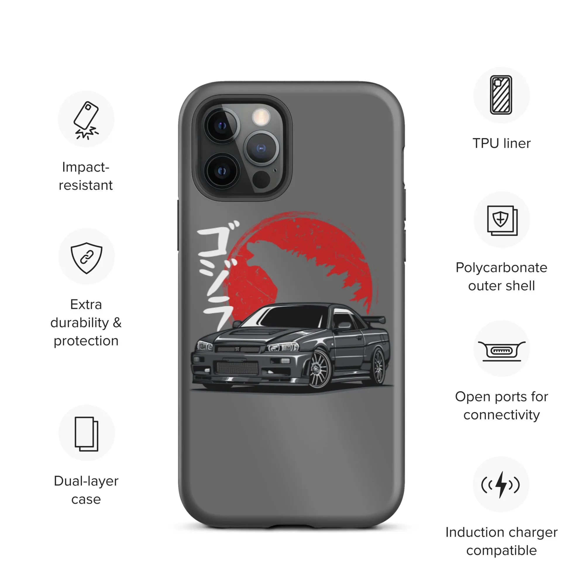 Skyline Godzilla Car Culture iPhone Case