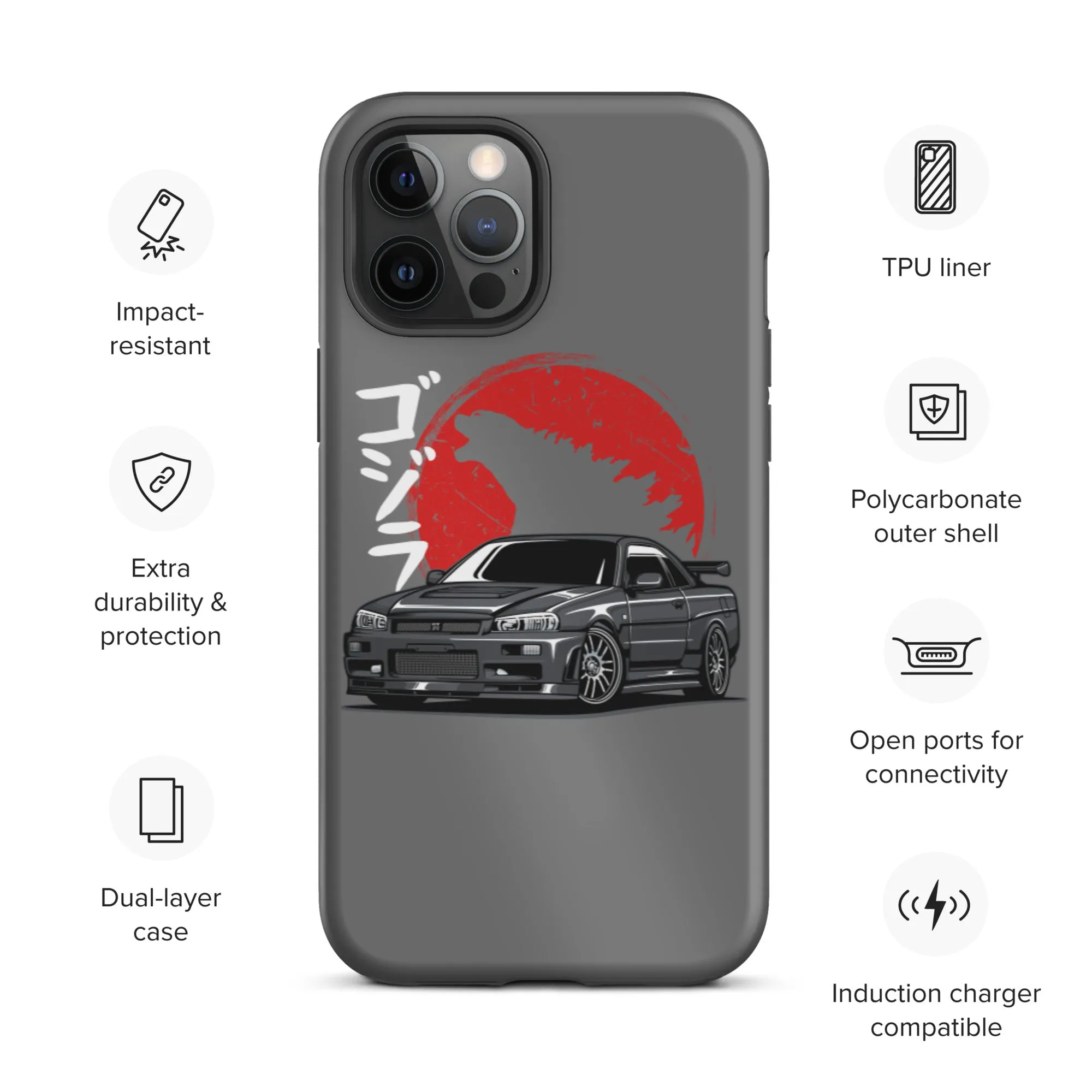 Skyline Godzilla Car Culture iPhone Case