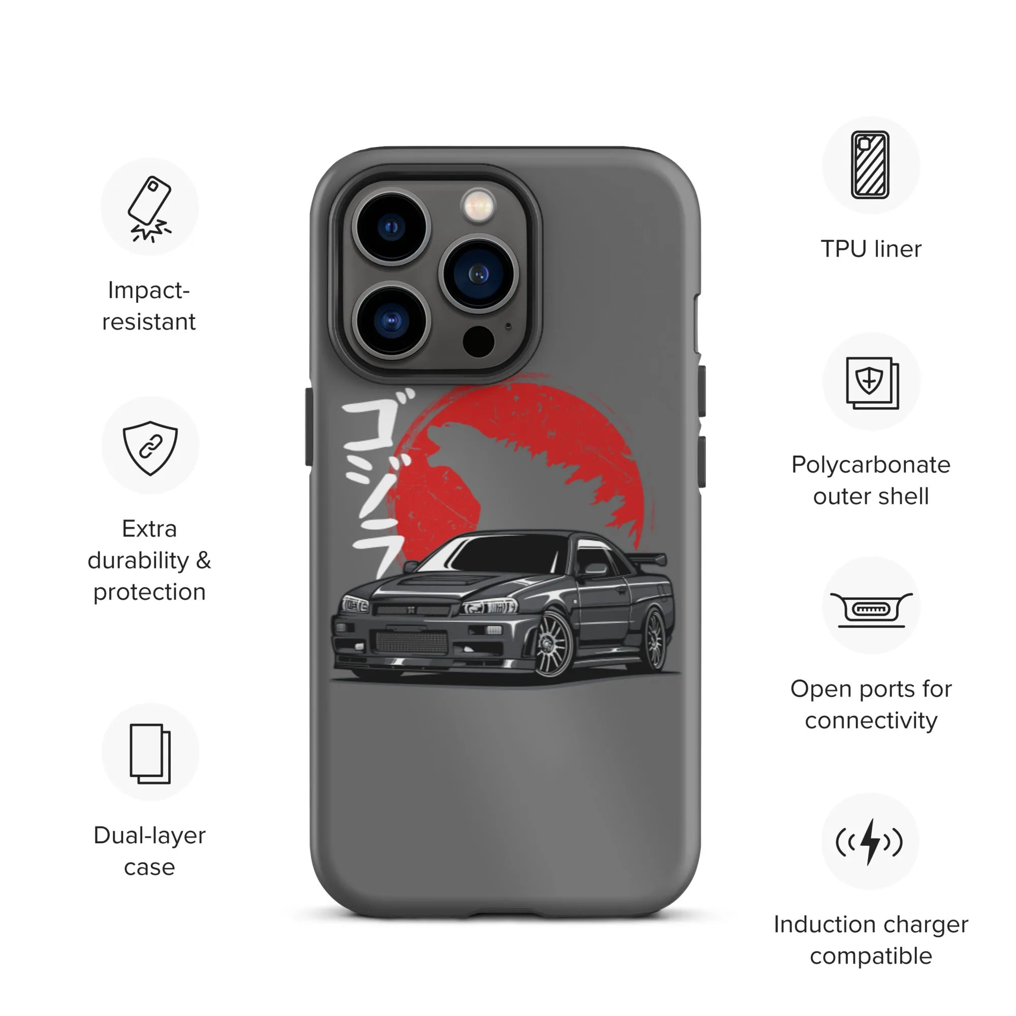 Skyline Godzilla Car Culture iPhone Case