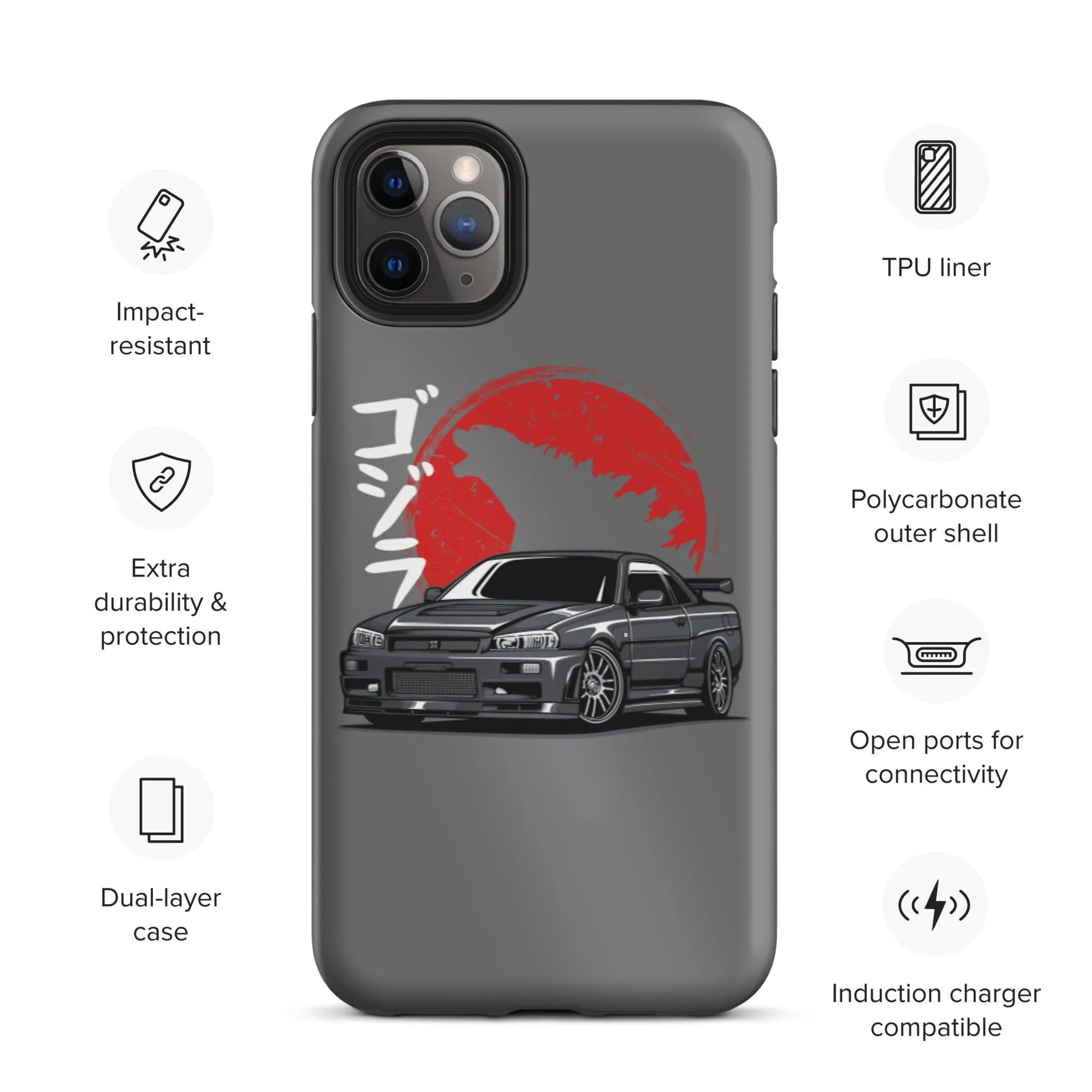 Skyline Godzilla Car Culture iPhone Case