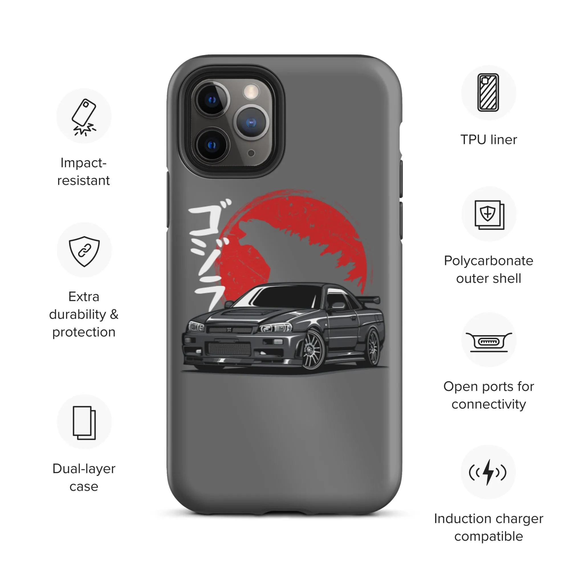 Skyline Godzilla Car Culture iPhone Case