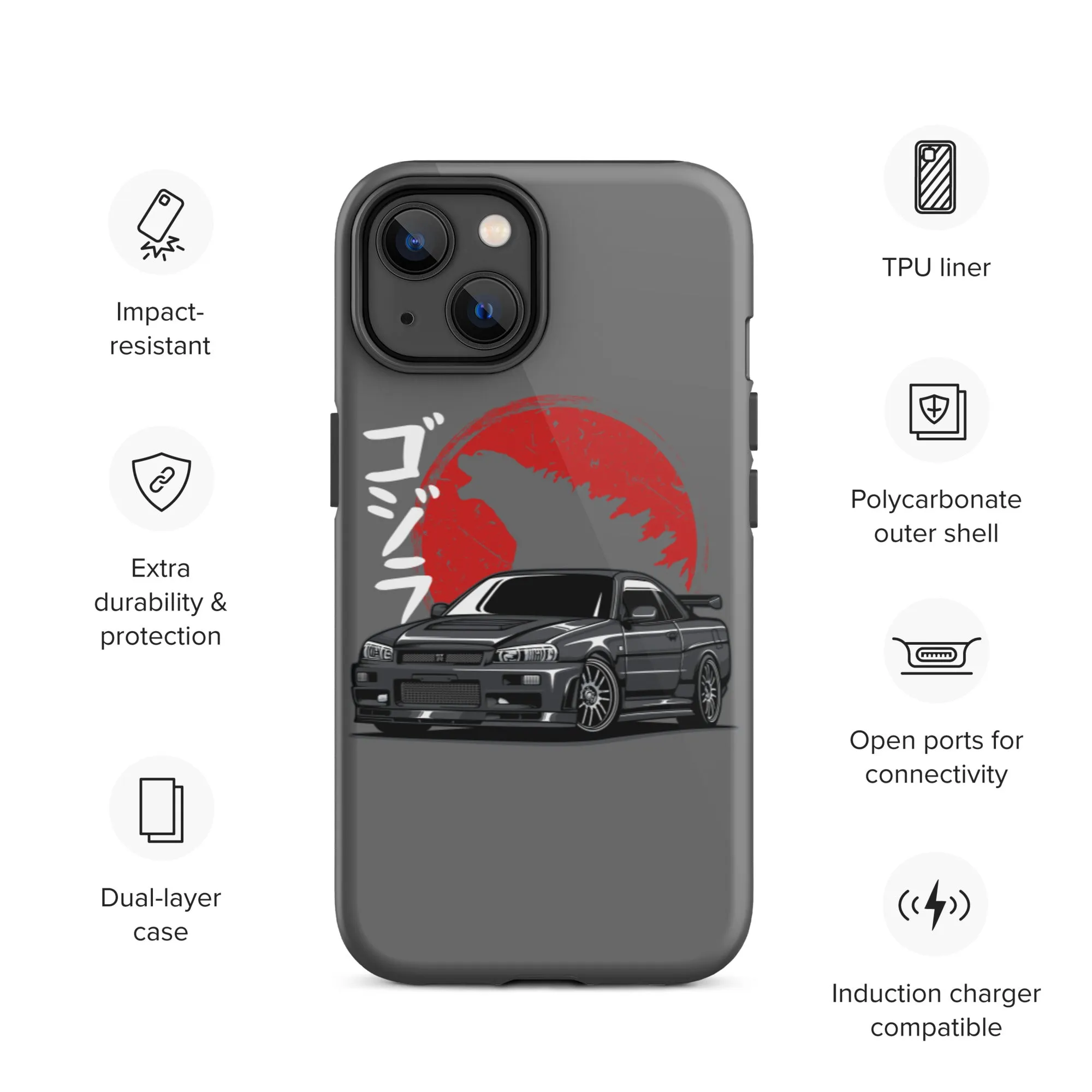 Skyline Godzilla Car Culture iPhone Case