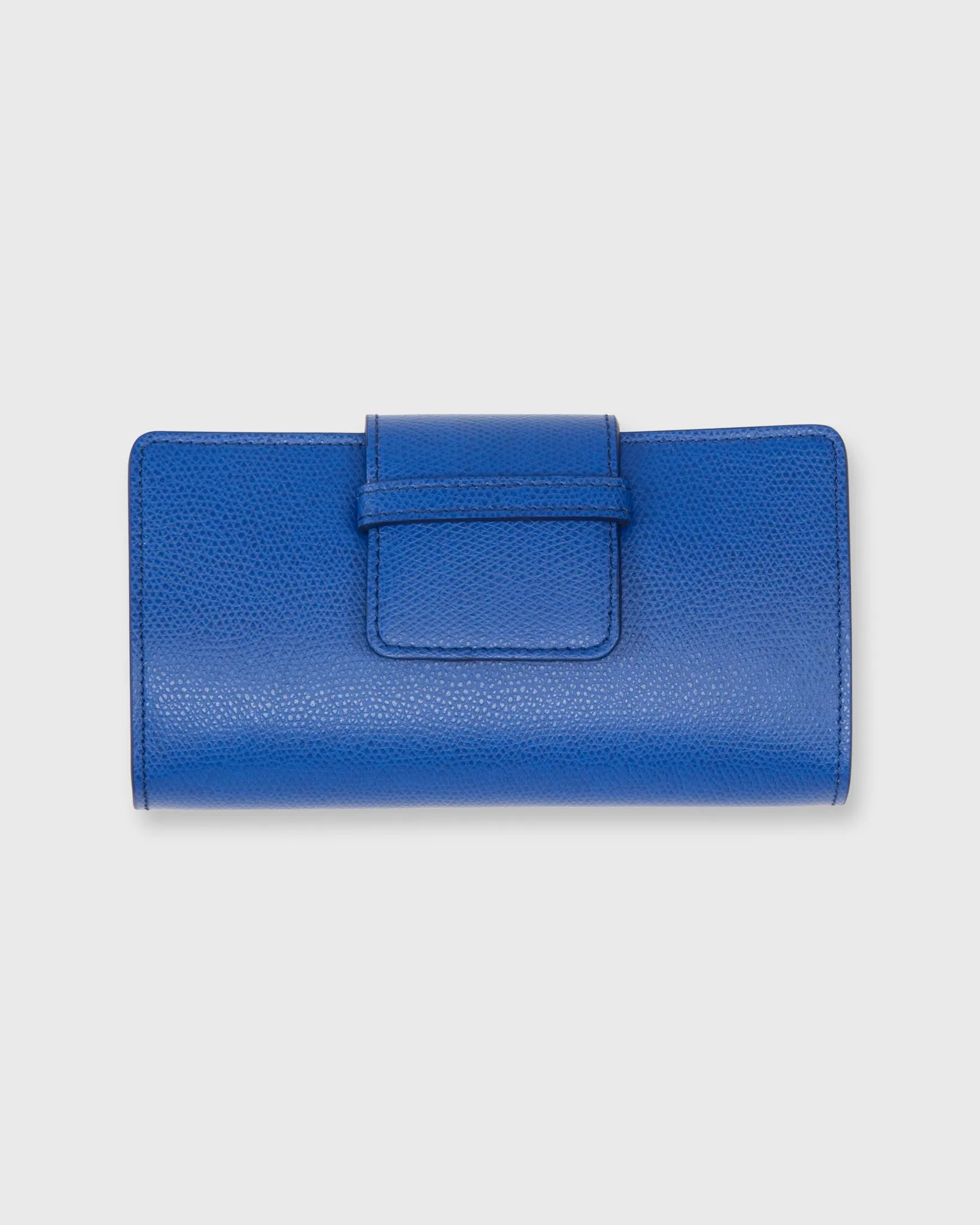 Small Phone Wallet Clutch in Cobalt Leather