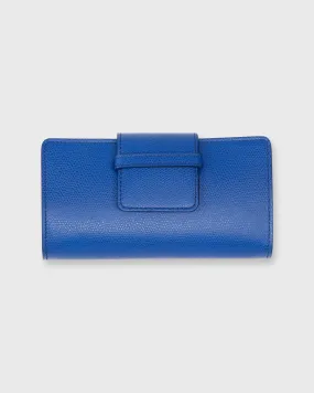 Small Phone Wallet Clutch in Cobalt Leather