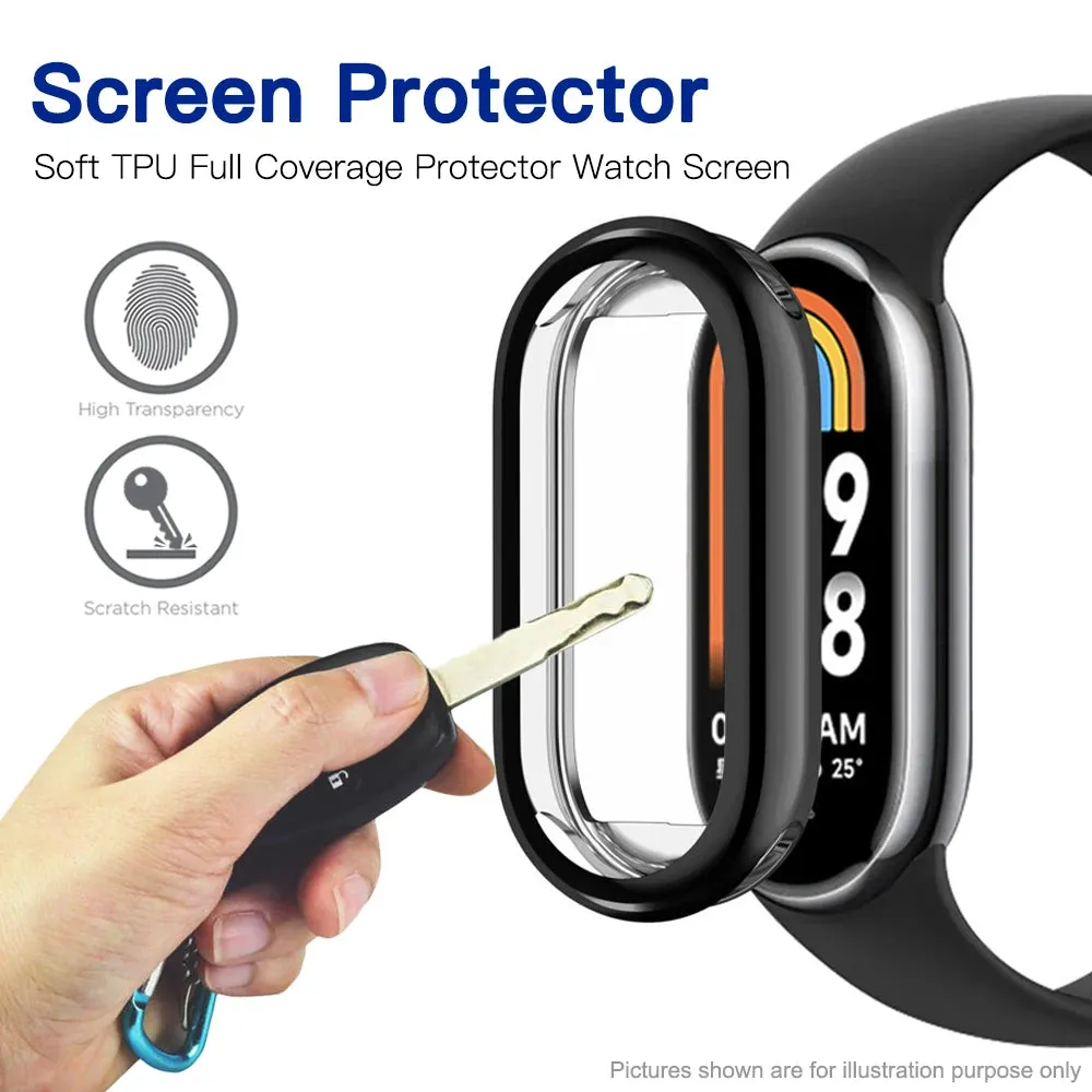 Smart watch case|TPU Soft Protective Cover For Xiaomi Mi Band 8 Case