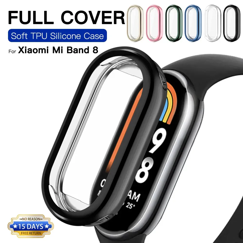 Smart watch case|TPU Soft Protective Cover For Xiaomi Mi Band 8 Case