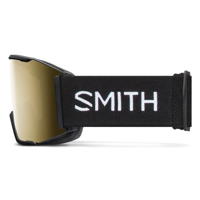 Smith Squad Mag Black Goggles | ChromaPop Sun Black Gold Mirror 13% VLT / ChromaPop Storm Blue Sensor Mirror 55% VLT