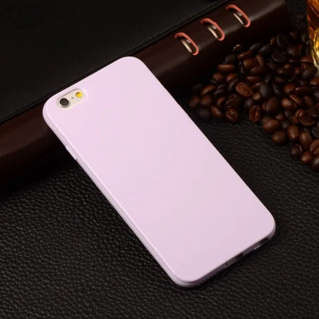 Soft Candy Plastic Case For iPhone 6 Case Rubber Back Skin For Apple iPhone 6S Case 4.7" Silicone Protective Cover For iPhone6