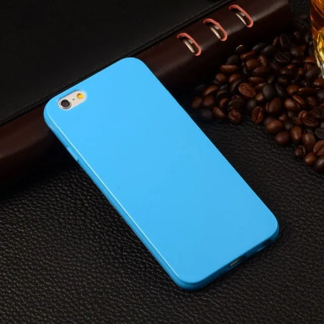 Soft Candy Plastic Case For iPhone 6 Case Rubber Back Skin For Apple iPhone 6S Case 4.7" Silicone Protective Cover For iPhone6