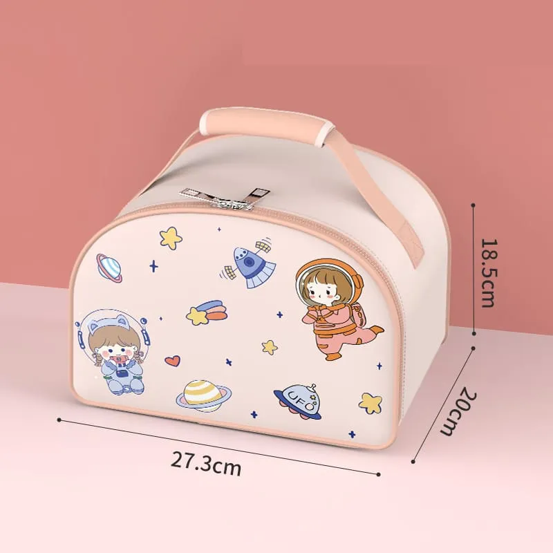 Space-Themed Kids Lunch Box with Insulated Lunch Bag