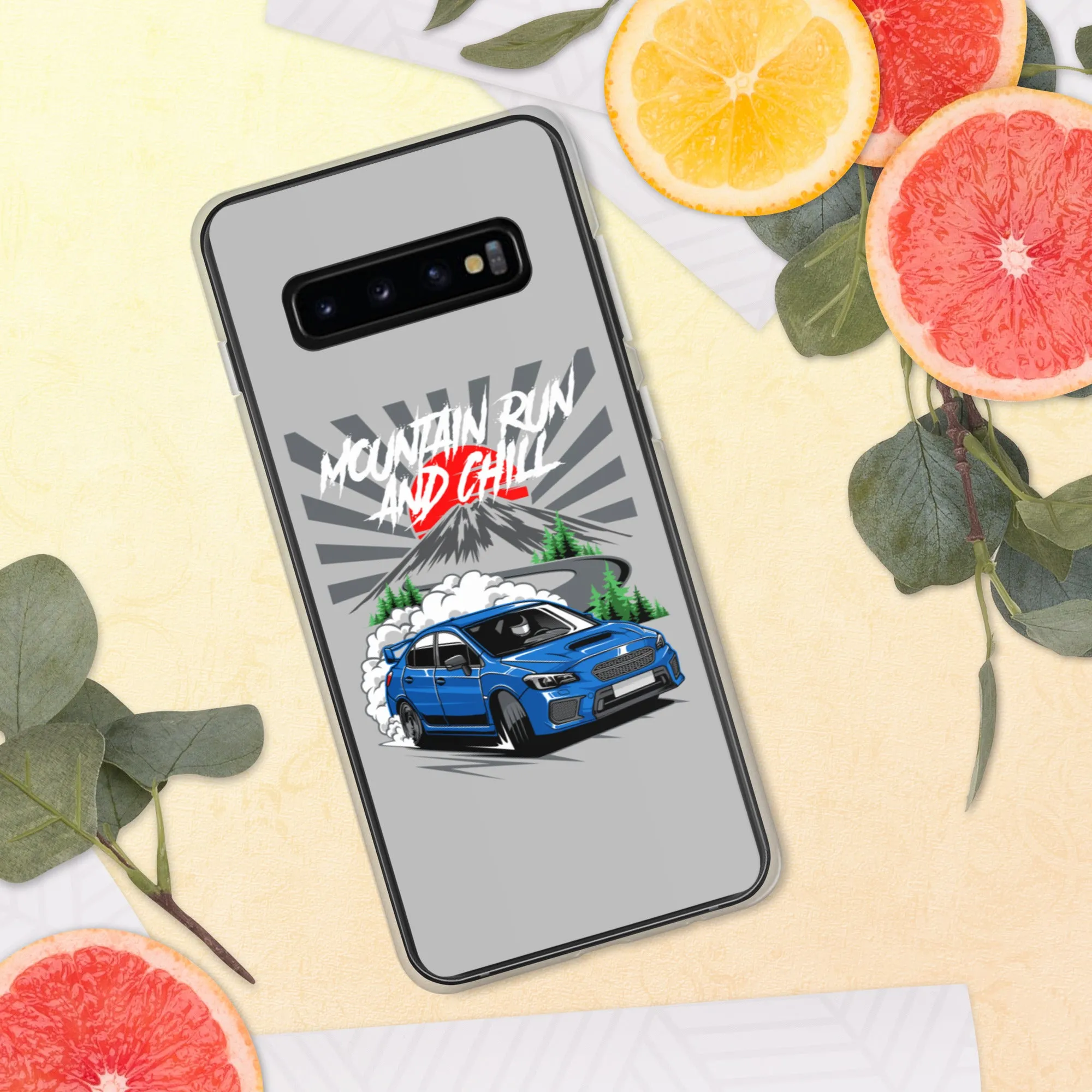 Subaru Mountain Run And Chill Car Culture Samsung Phone Case