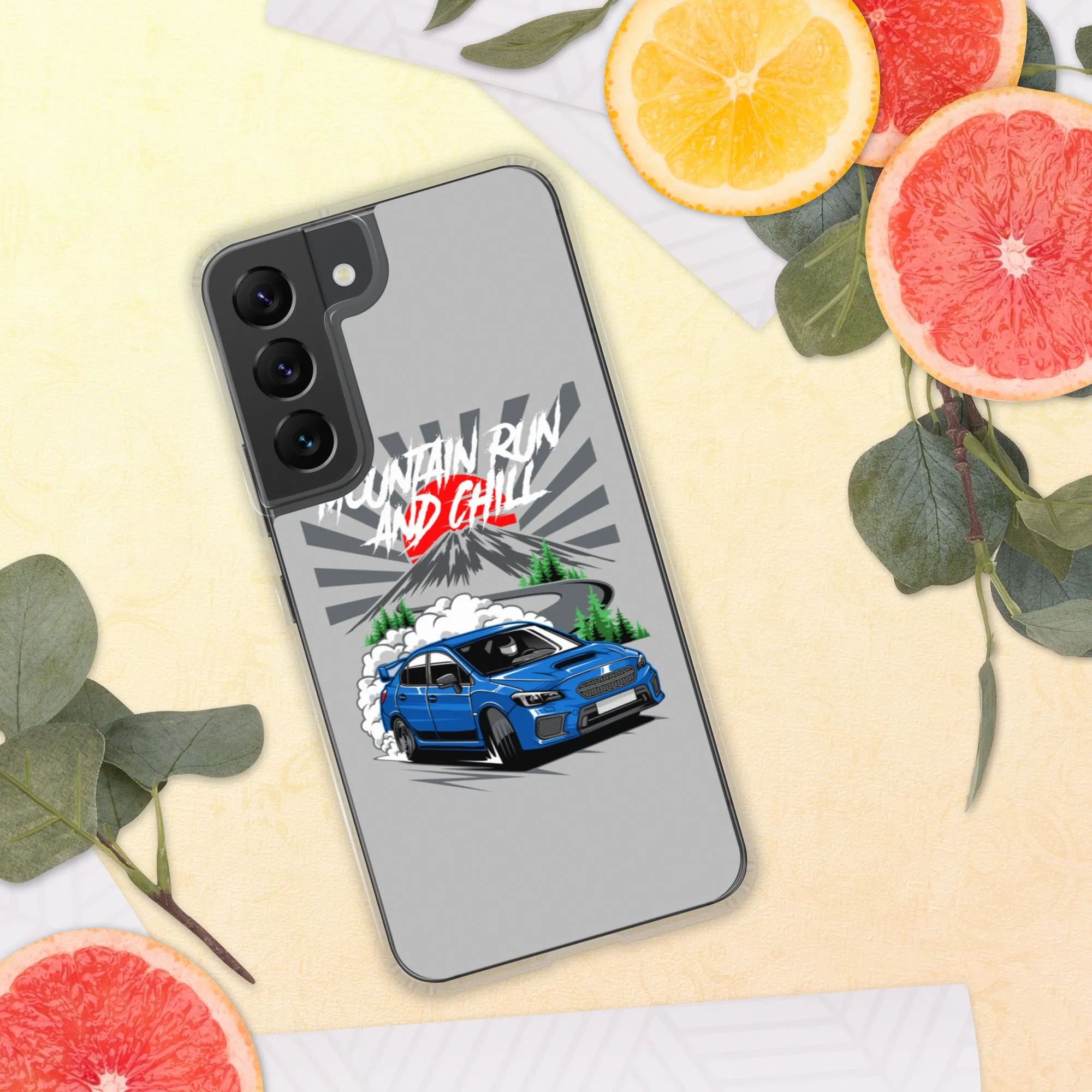 Subaru Mountain Run And Chill Car Culture Samsung Phone Case