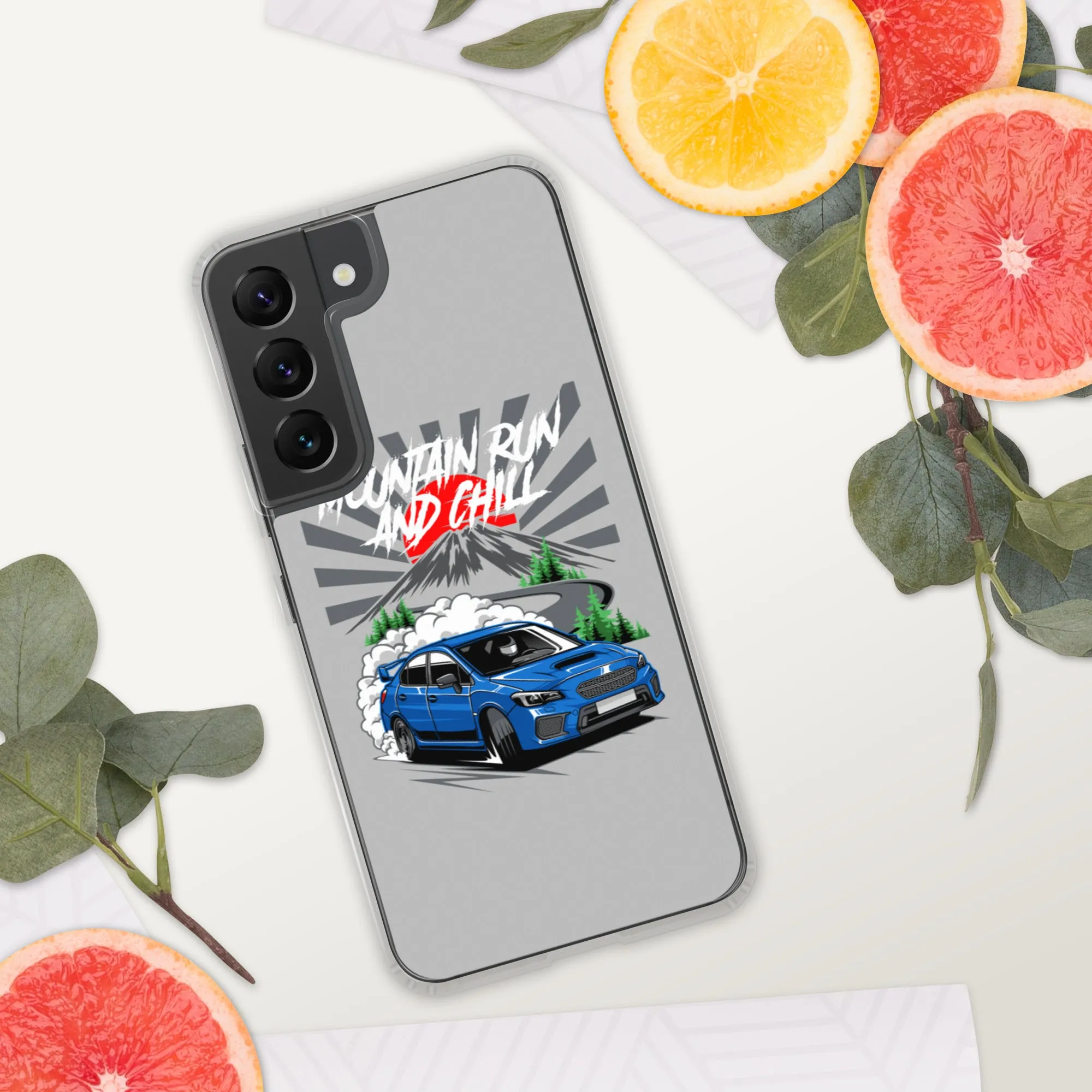 Subaru Mountain Run And Chill Car Culture Samsung Phone Case