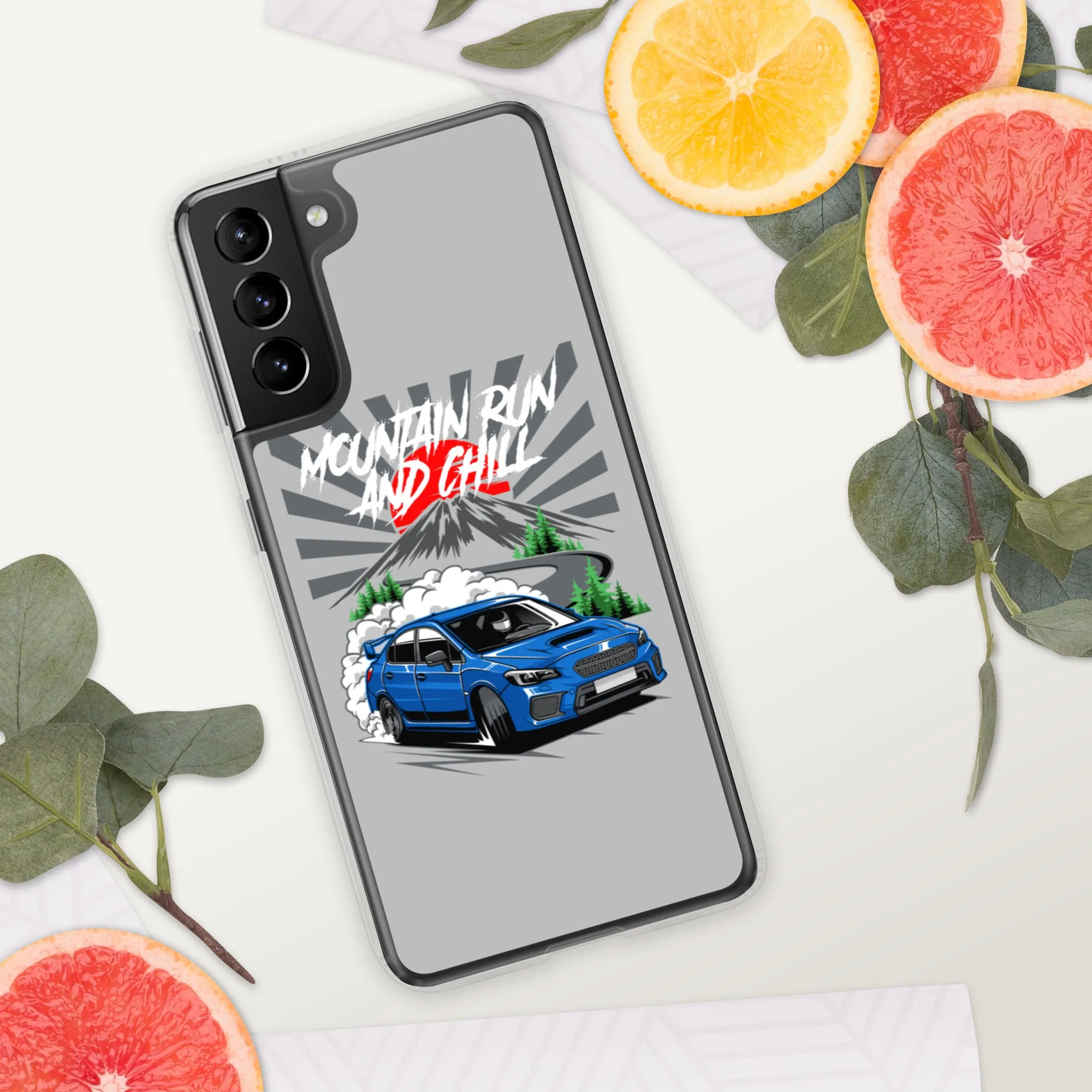 Subaru Mountain Run And Chill Car Culture Samsung Phone Case