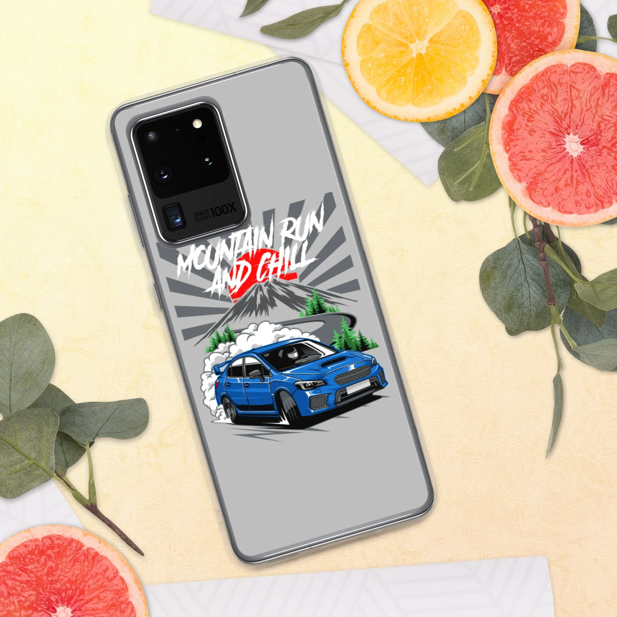 Subaru Mountain Run And Chill Car Culture Samsung Phone Case