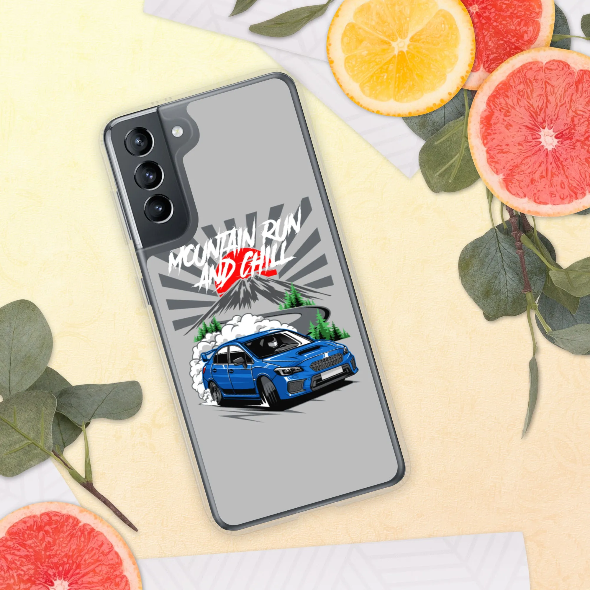 Subaru Mountain Run And Chill Car Culture Samsung Phone Case