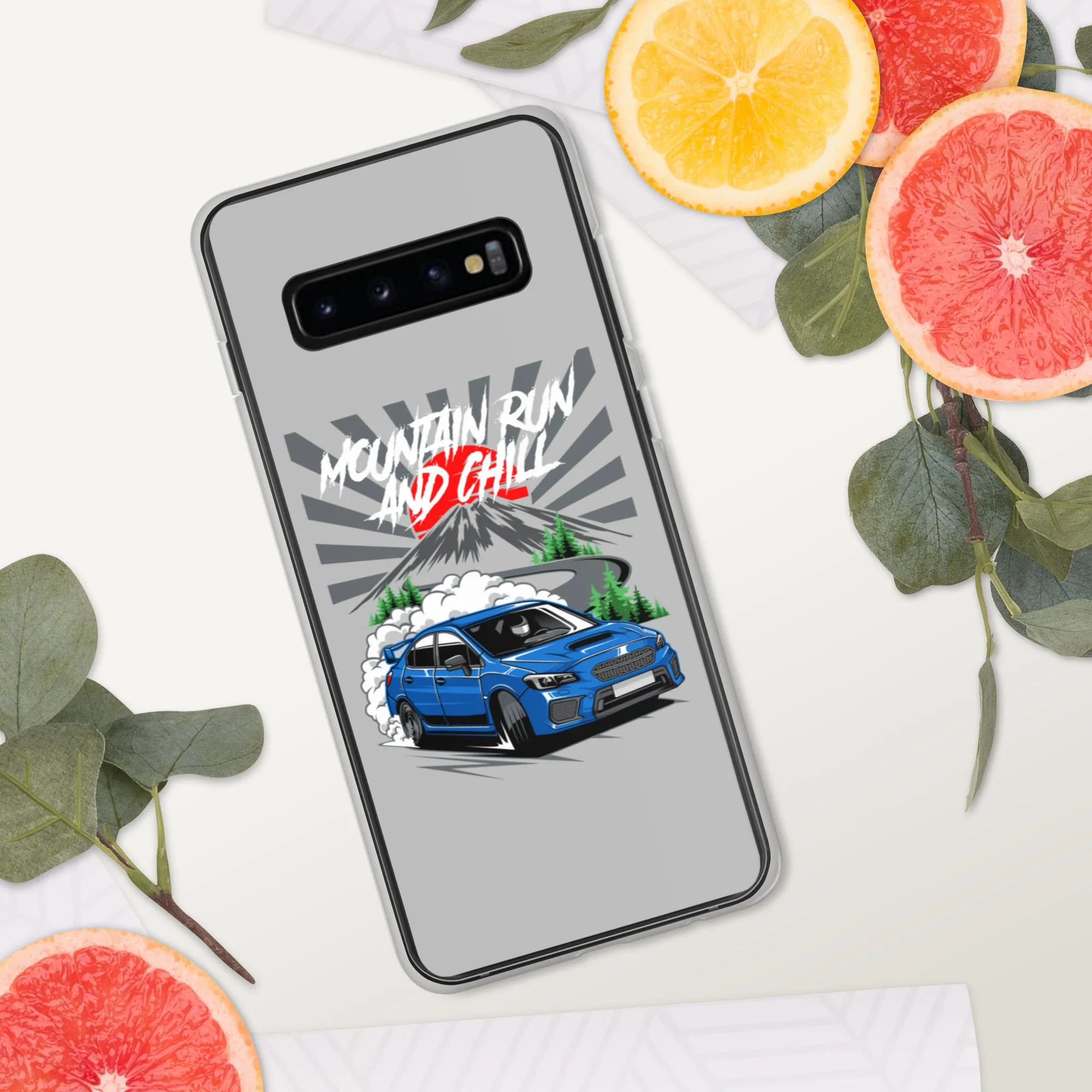 Subaru Mountain Run And Chill Car Culture Samsung Phone Case