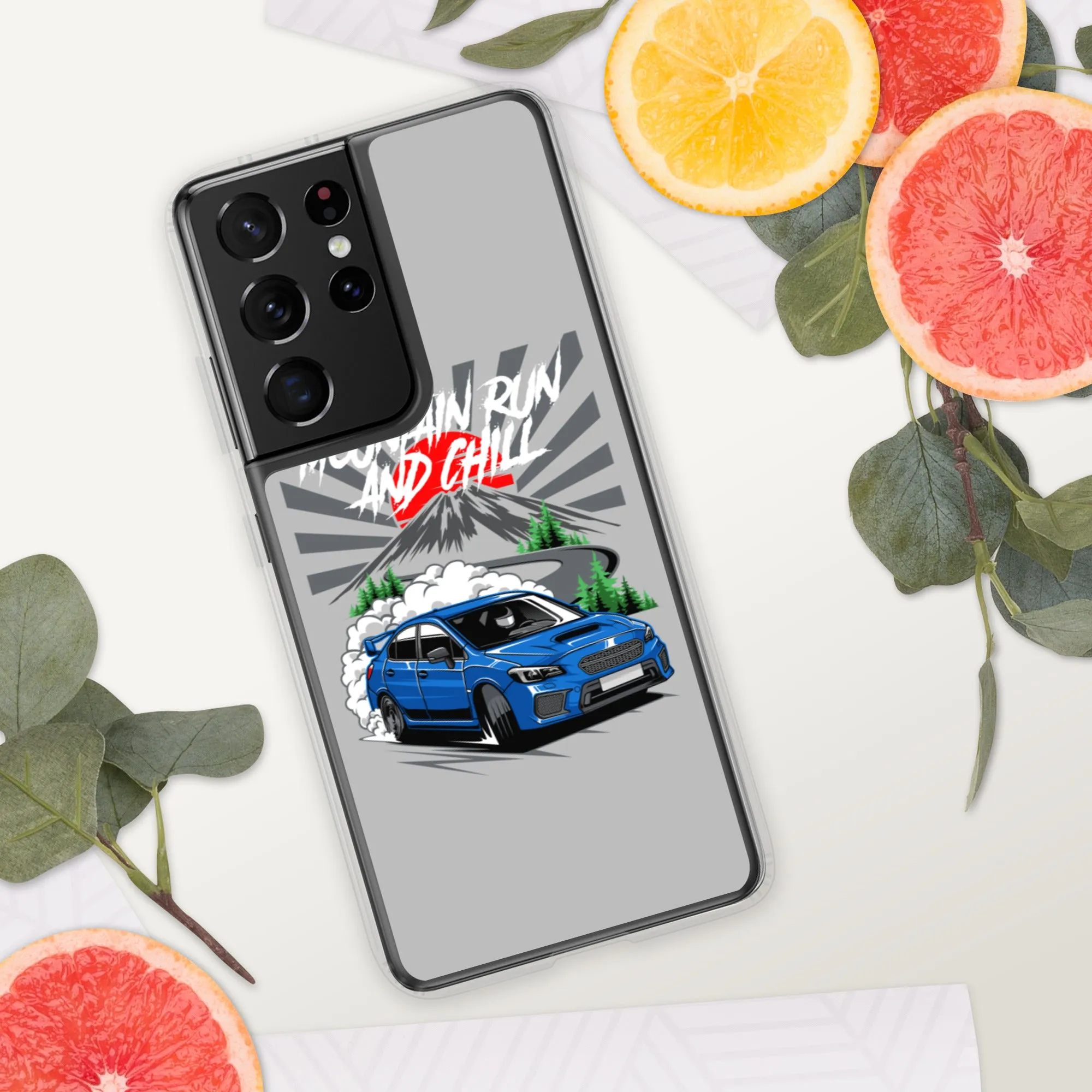 Subaru Mountain Run And Chill Car Culture Samsung Phone Case