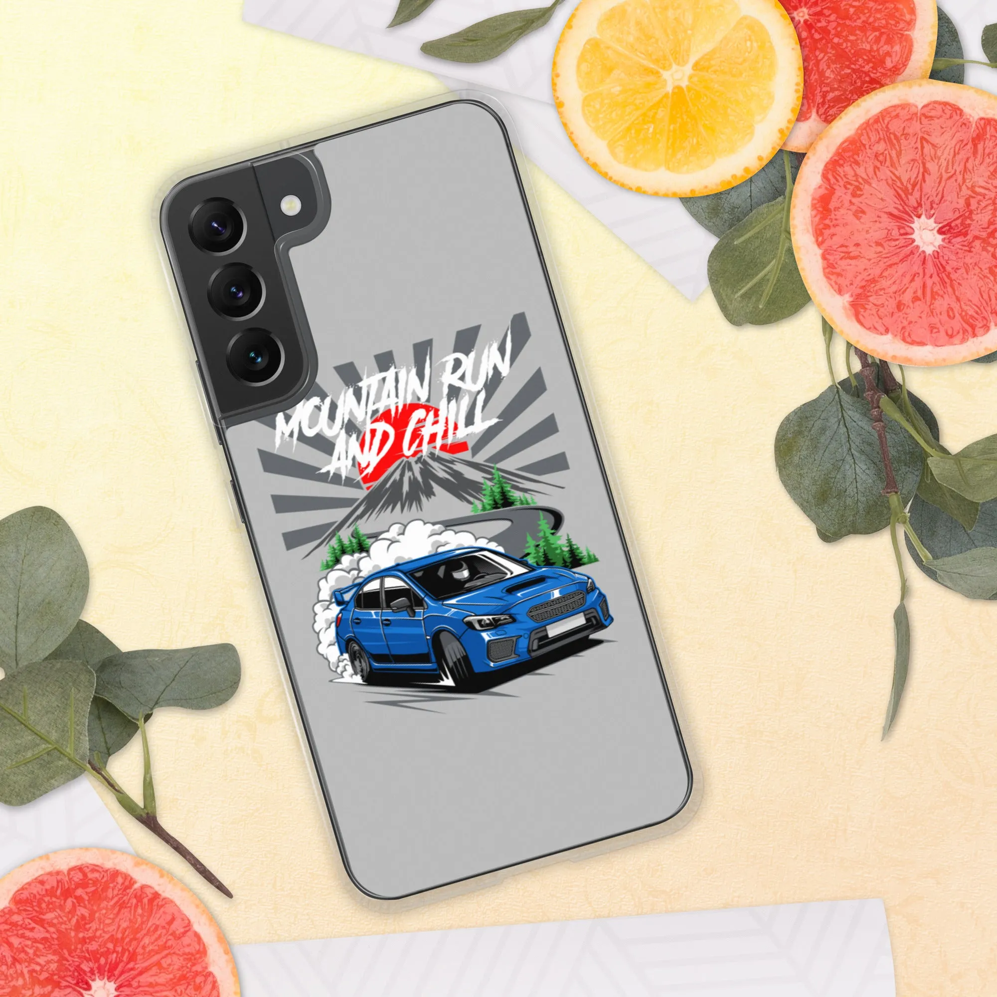 Subaru Mountain Run And Chill Car Culture Samsung Phone Case