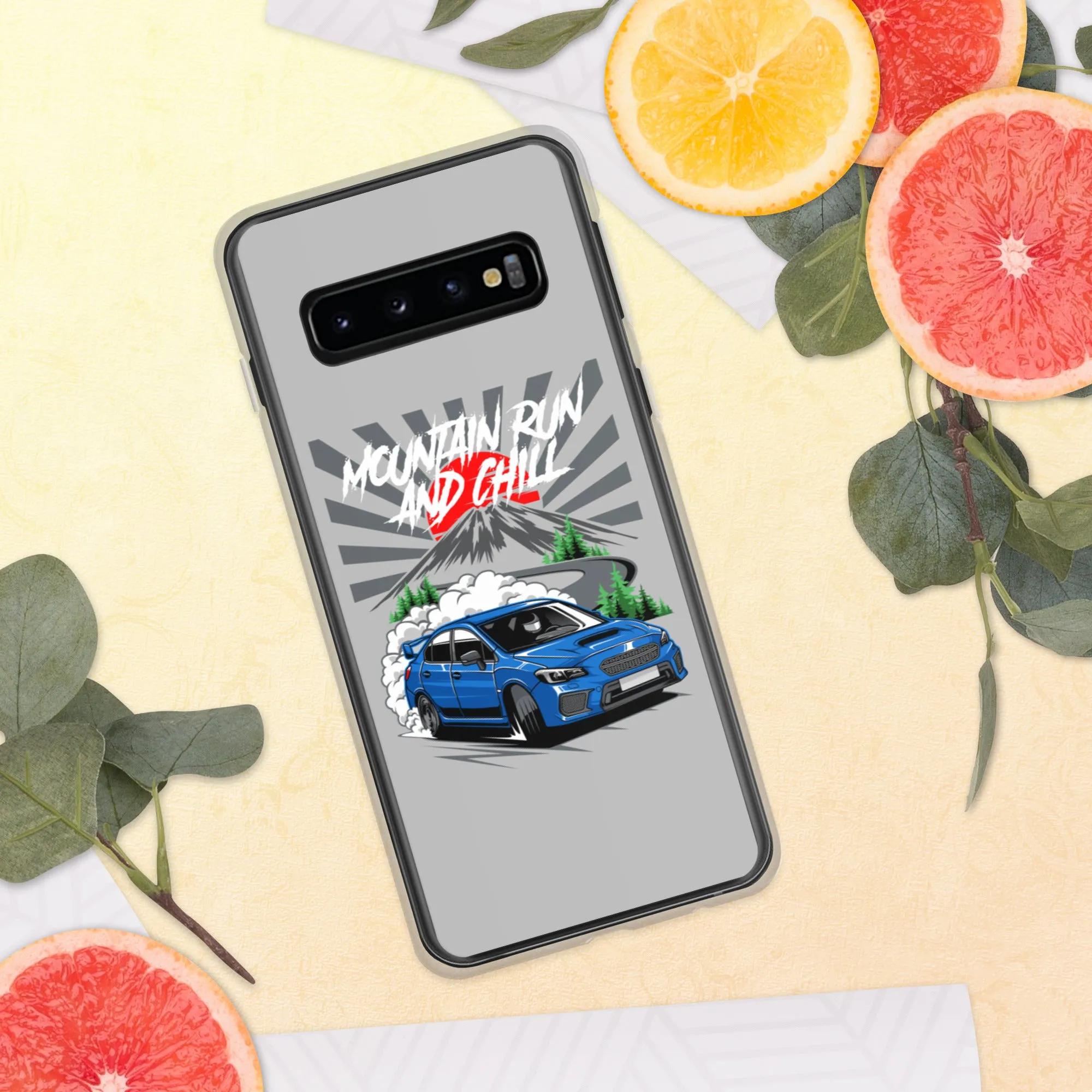 Subaru Mountain Run And Chill Car Culture Samsung Phone Case