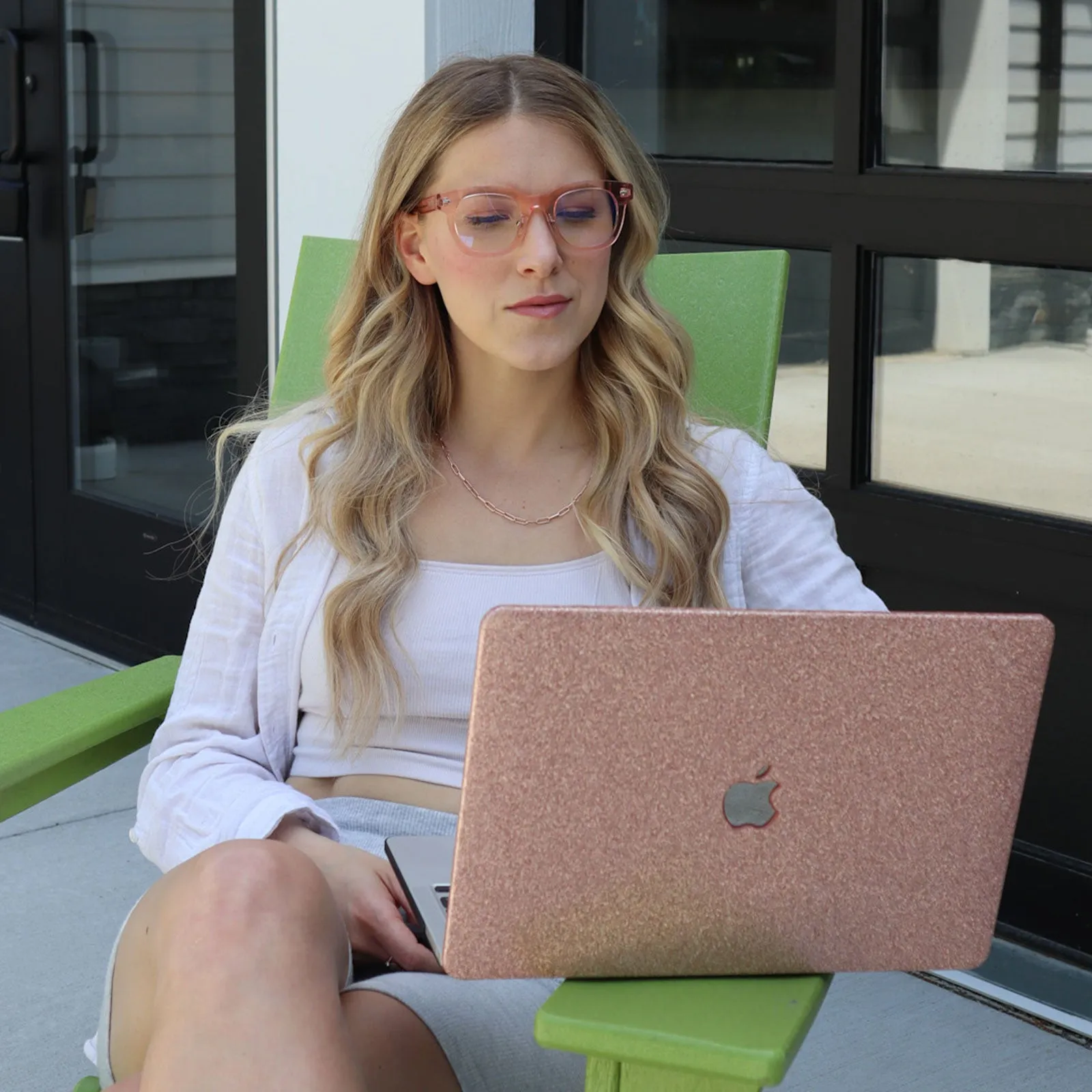 SUMMER - LIGHT PINK CRYSTAL   PRESCRIPTION GLASSES