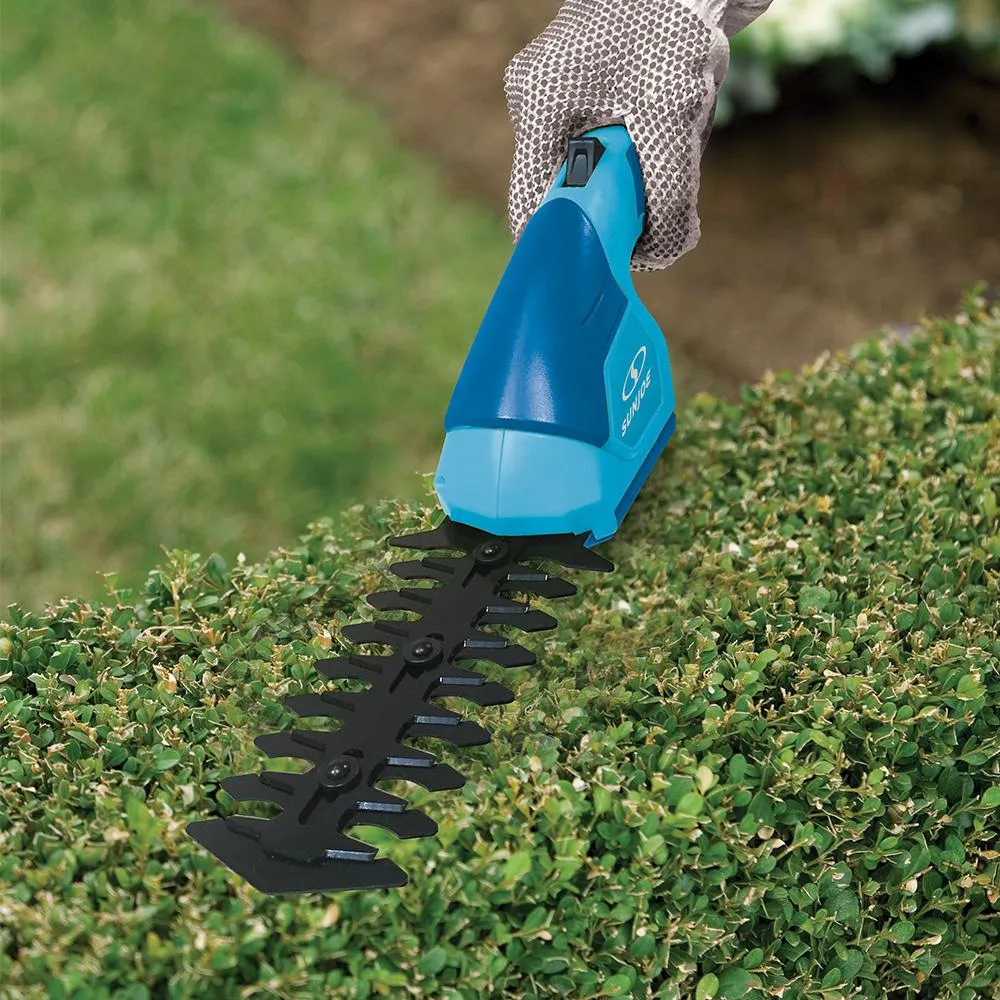 Sun Joe HJ605CC-BLU 2-in-1 Cordless Telescoping Grass Trimmer | 7.2 Volt (Sky Blue)