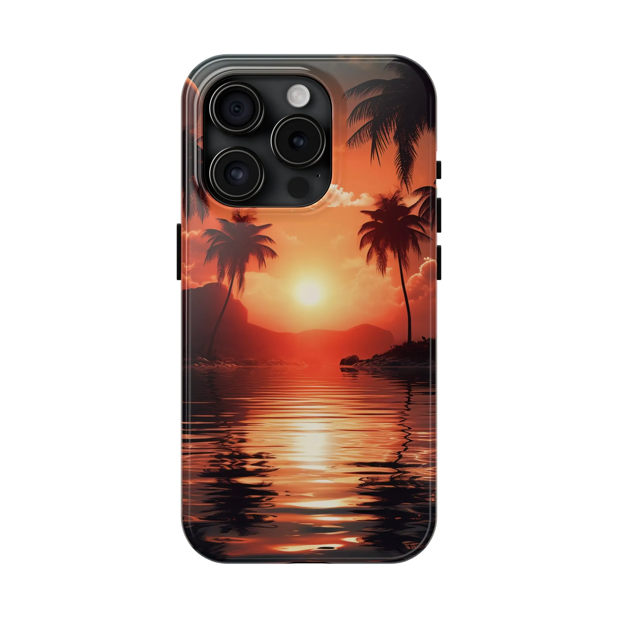 Sunset Beach Design iPhone Case, Beautiful Beach Scene, Artsy Surf Design, Protective Phone Cover compatible with a large variety of iPhone models, Phone Case, Gift