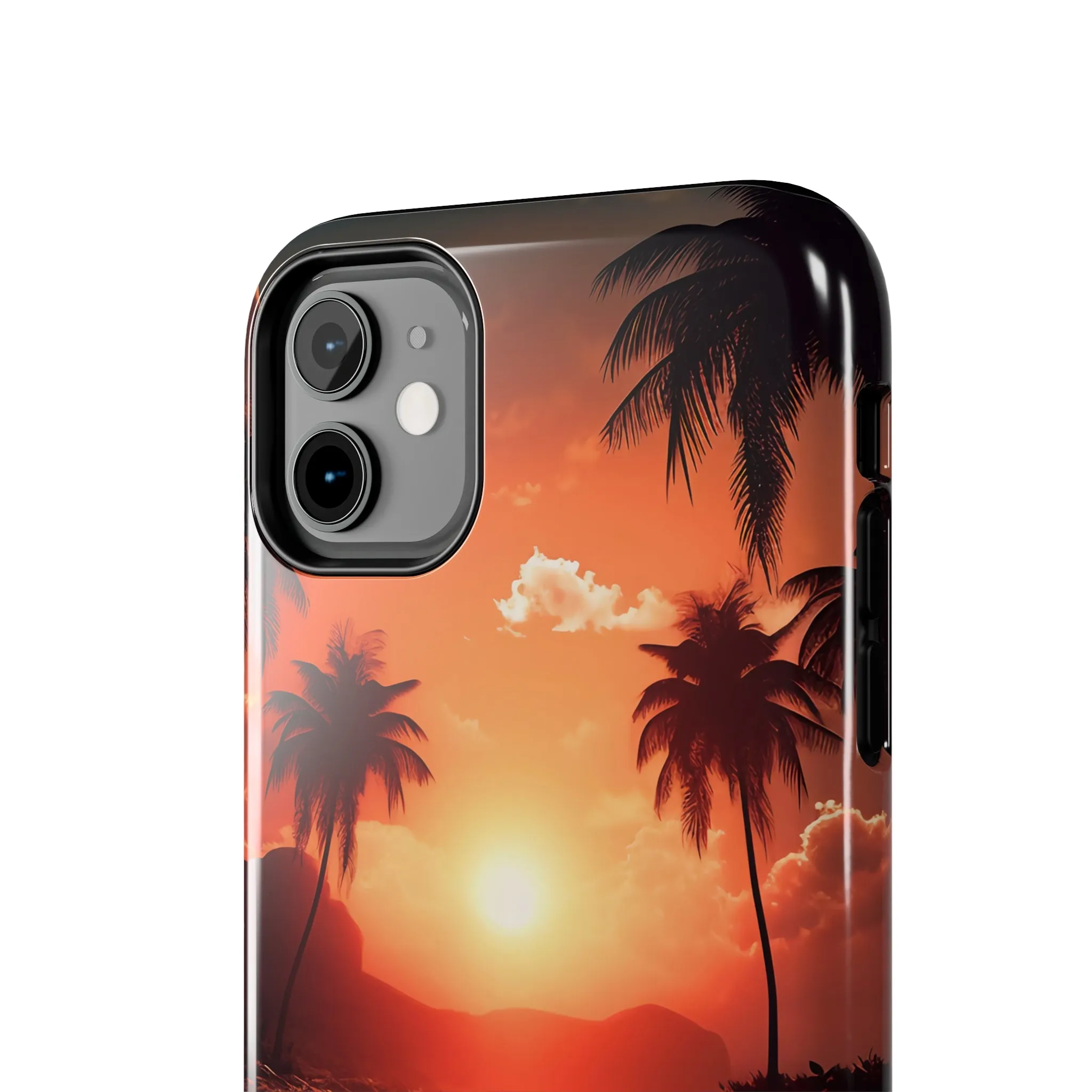 Sunset Beach Design iPhone Case, Beautiful Beach Scene, Artsy Surf Design, Protective Phone Cover compatible with a large variety of iPhone models, Phone Case, Gift