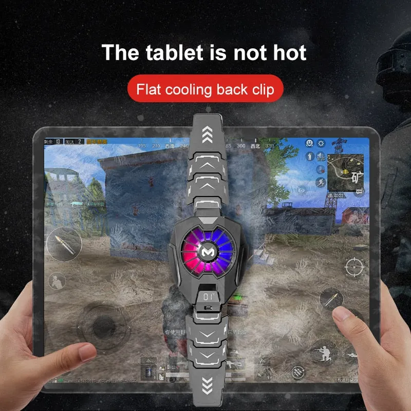 Tablet Cooler for iPad Semiconductor Refrigeration PAD Tablet Radiator with LED Flat Computer Live PUBG Game Fast Cooling Device