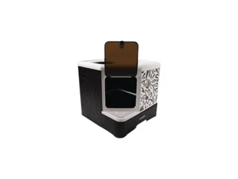 Terra Forma Eco Foldable Cat Litter Box Black Floral