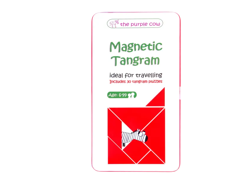 THE PURPLE COW - MAGNETIC TRAVEL GAME, TANGRAM