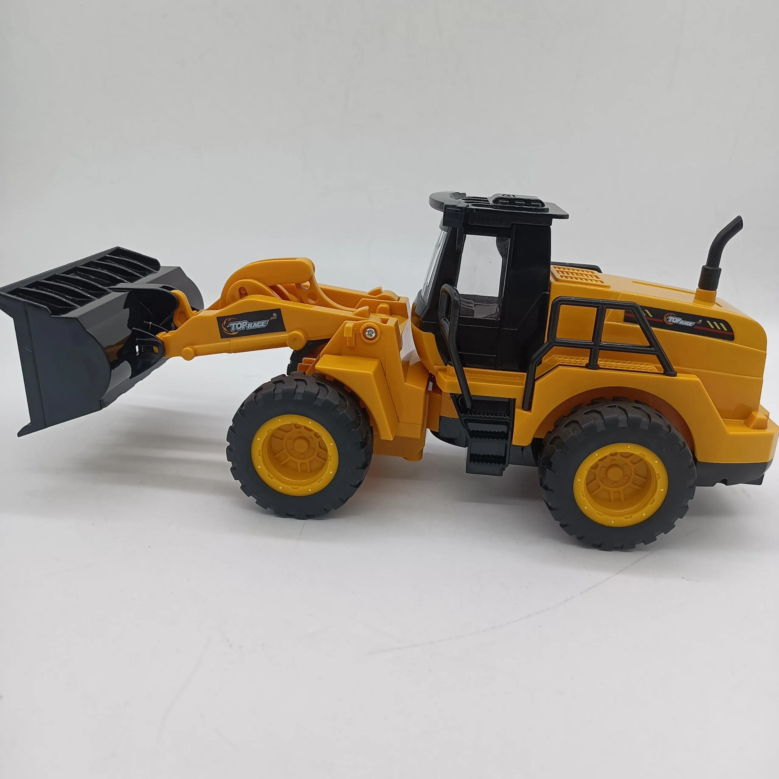 Top Race 8-Inch RC Front Loader Truck for Kids with 5-Channel Remote Control