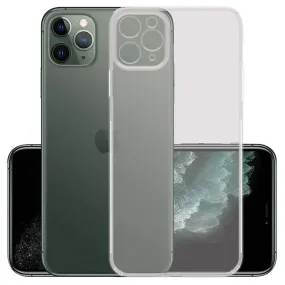 Transparent Silicone Mobile Back Cover for iPhone 11 PRO MAX (Soft & Flexible Back Cover)