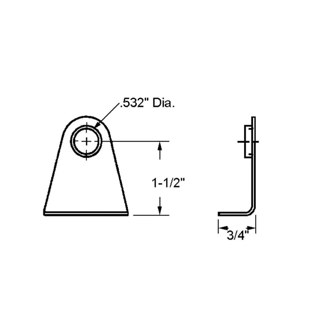 Truth Hardware Bearing Bracket for Sill Extension - Coppertone