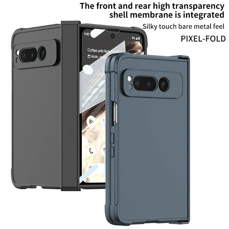 Ultra-thin Skin Feel Phone Case With 360 All Inclusived HD Tempered Glass Film For Google Pixel Fold