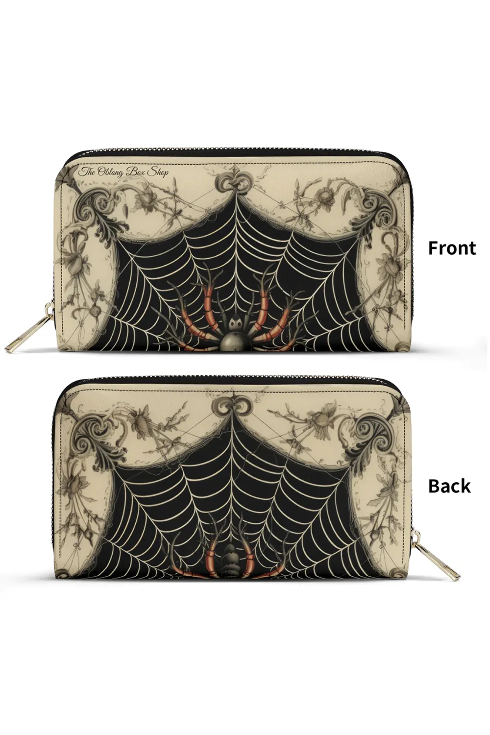 Victorian Web Zipper Wallet