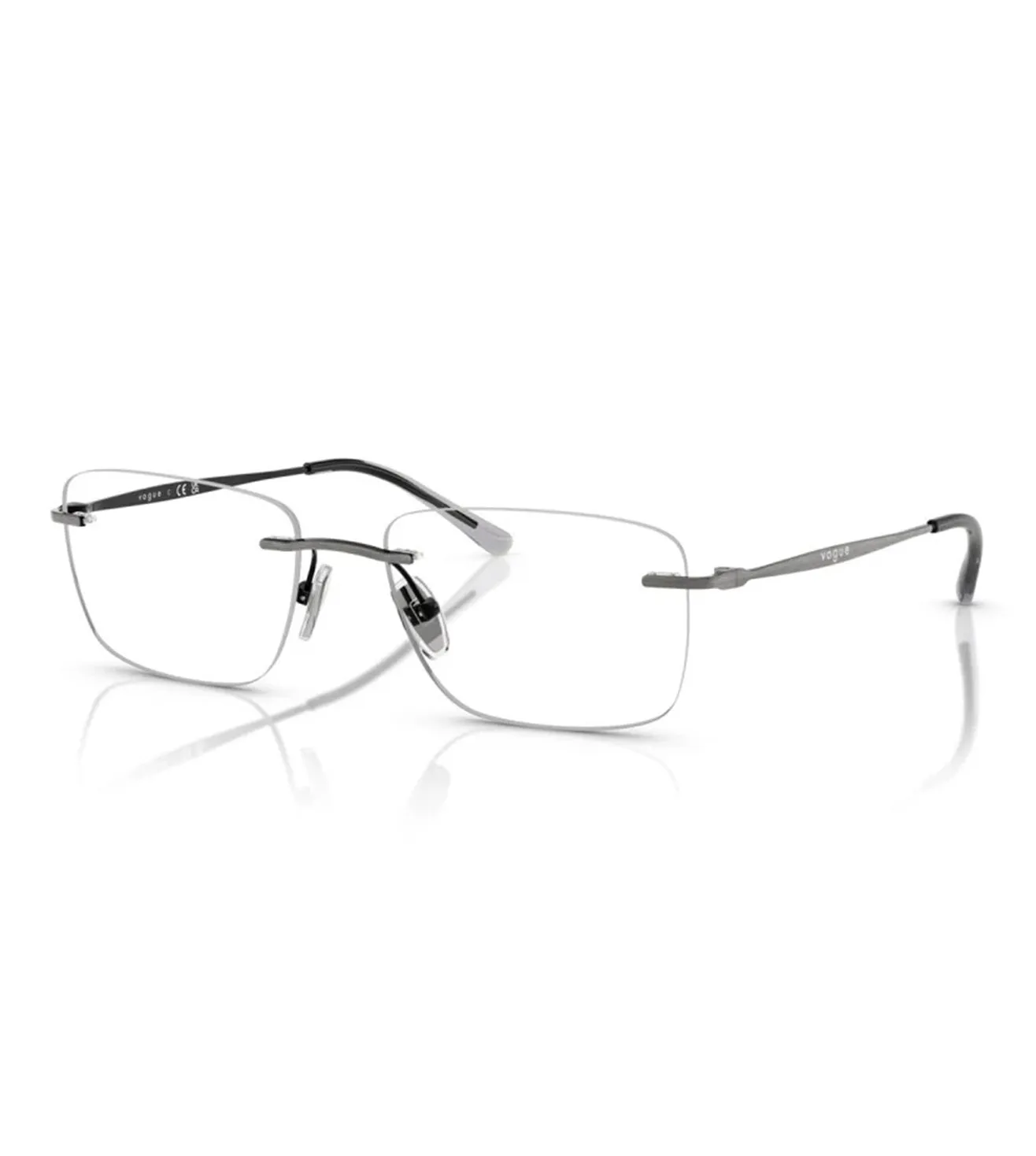 Vogue Women's Antique Silver Cat-Eye Optical Frame