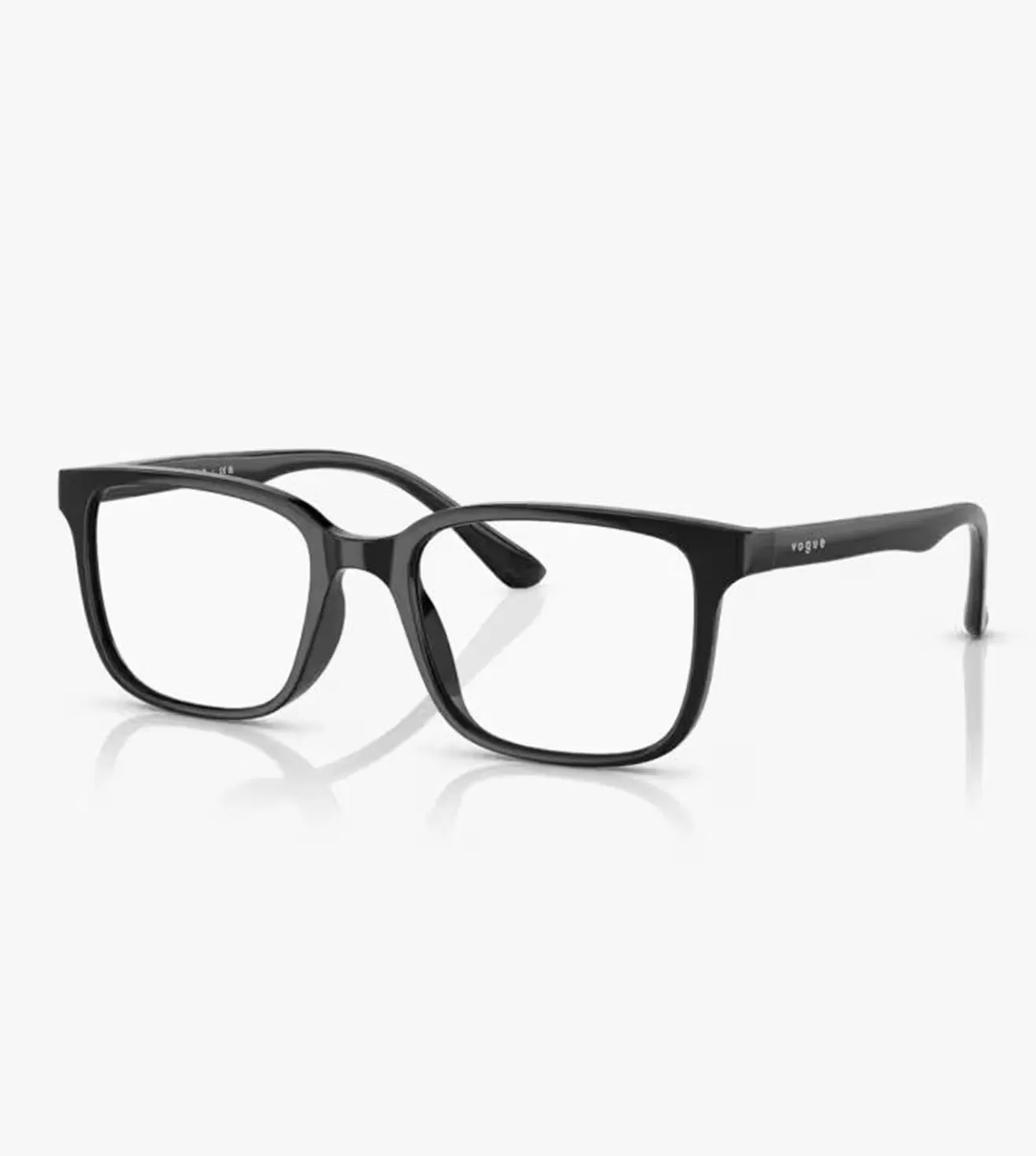 Vogue Women's Black Rectangular Optical Frame