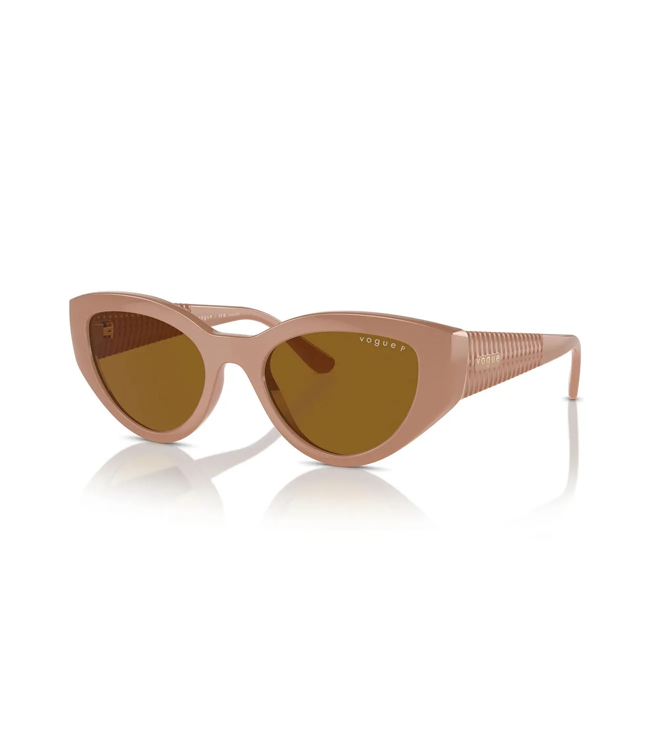 Vogue Women's Dark Brown Cat-Eye Sunglasses